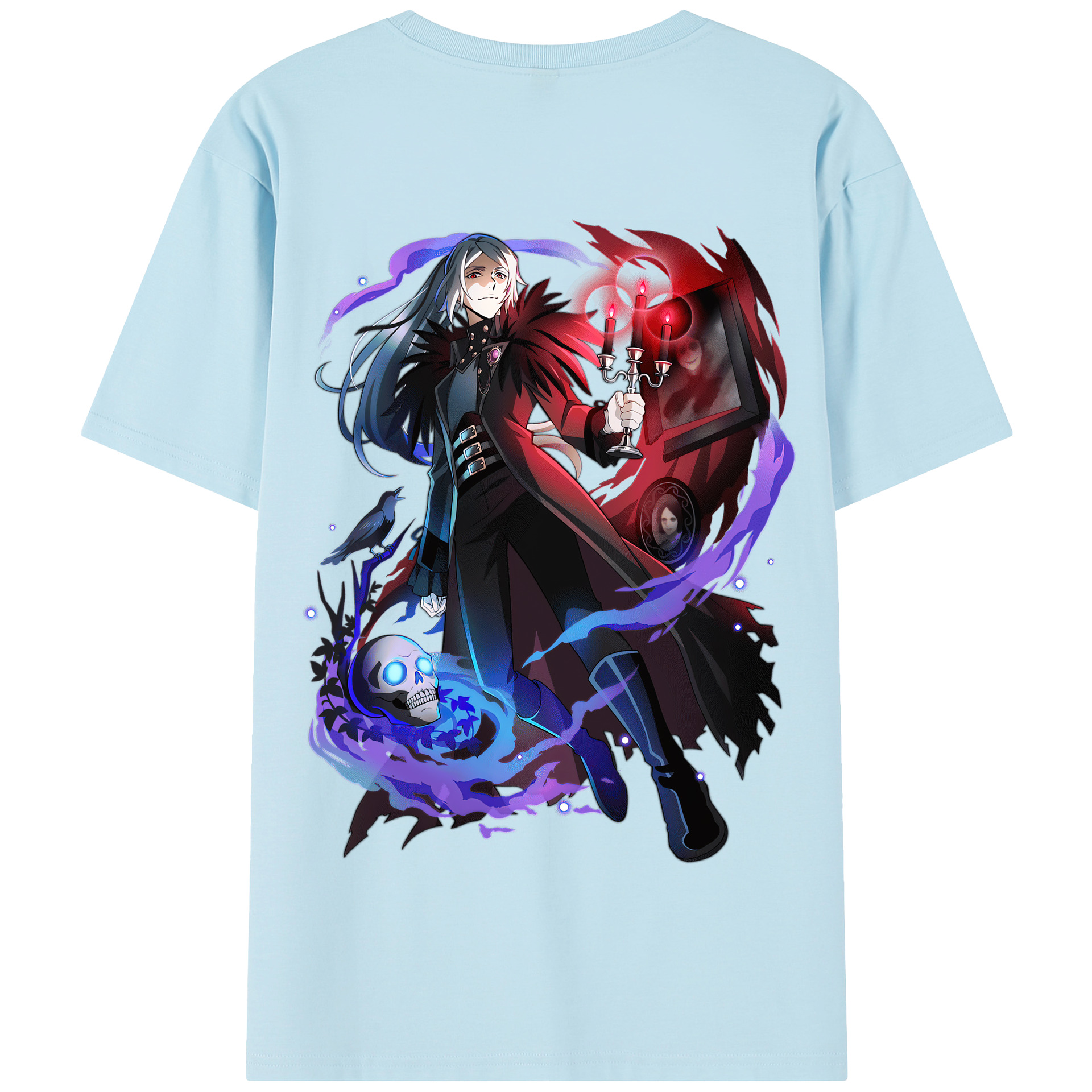 （画像用） 文豪ストレイドッグス Bungo Stray Dogs 綿100％半袖Tシャツ（背面プリント）